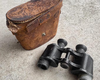 Antique Vintage Early 1900s Carl Zeiss Jena DF 8x Bent Shoulders