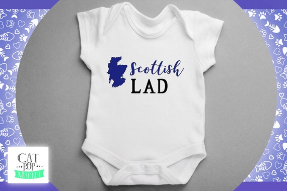 Wee Scottish Laddie Baby Bodysuit Babygrow One Piece Baby Scotland Scottish