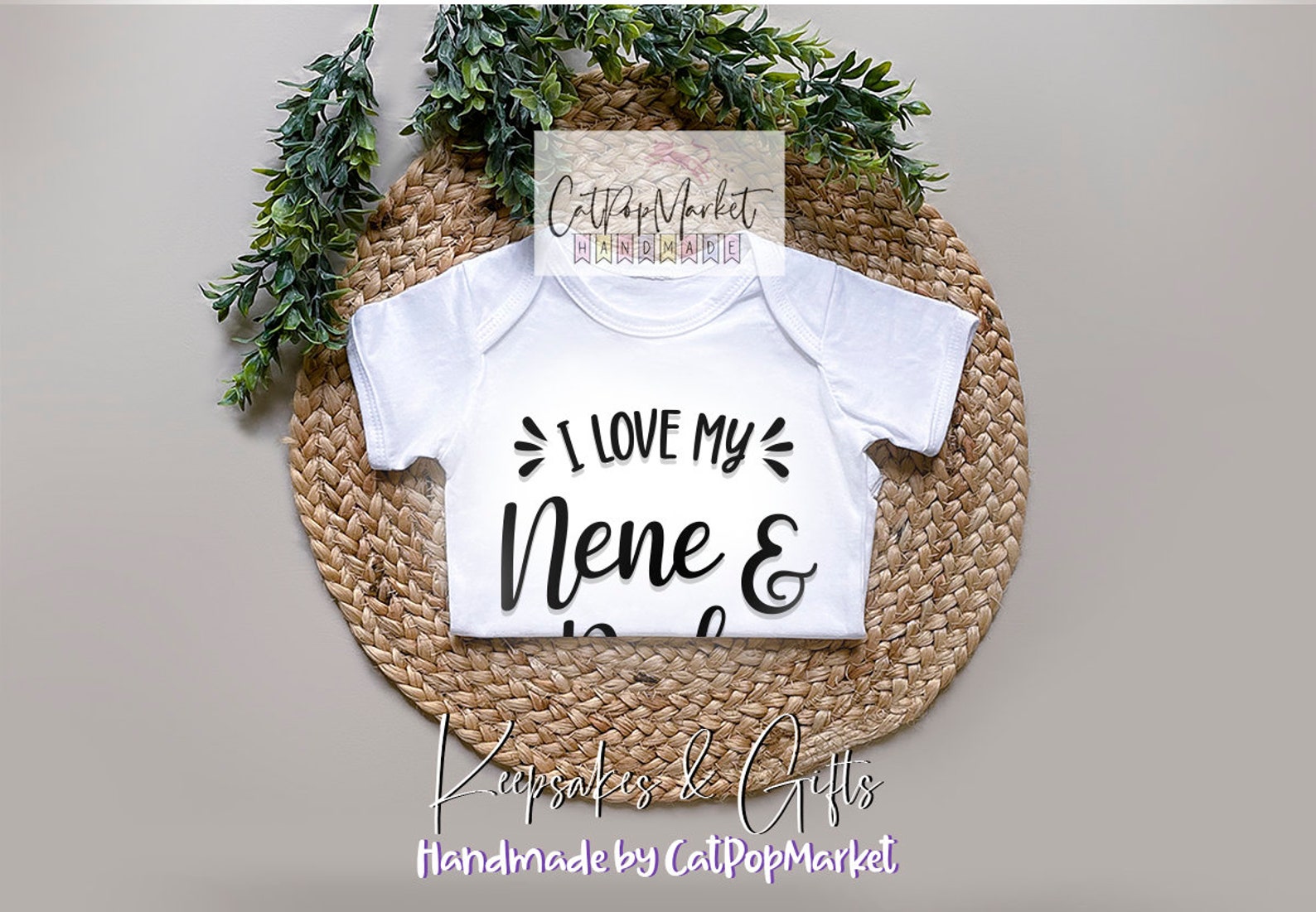 Love My Nene Dede Baby Vest Türk bebek Grandparents Baby Grow Etsy