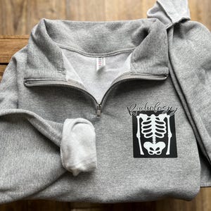Radiology Quarter Zip Sweatshirt - rad tech, x ray tech, hospital, broken bones, radiologist,