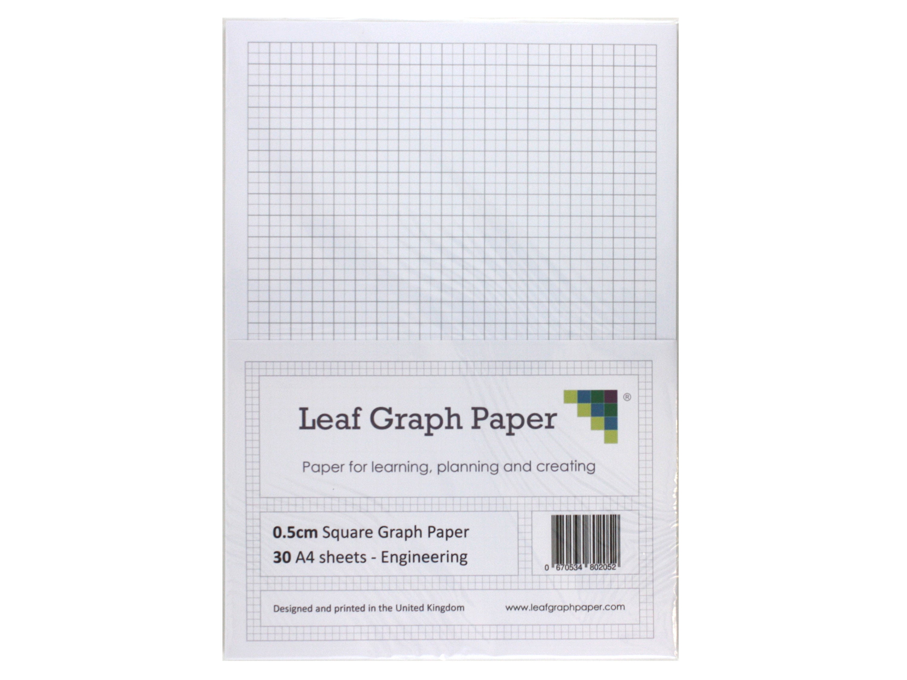 a4 graph paper pack 0 5cm 5mm square 30 loose leaf sheets etsy new zealand