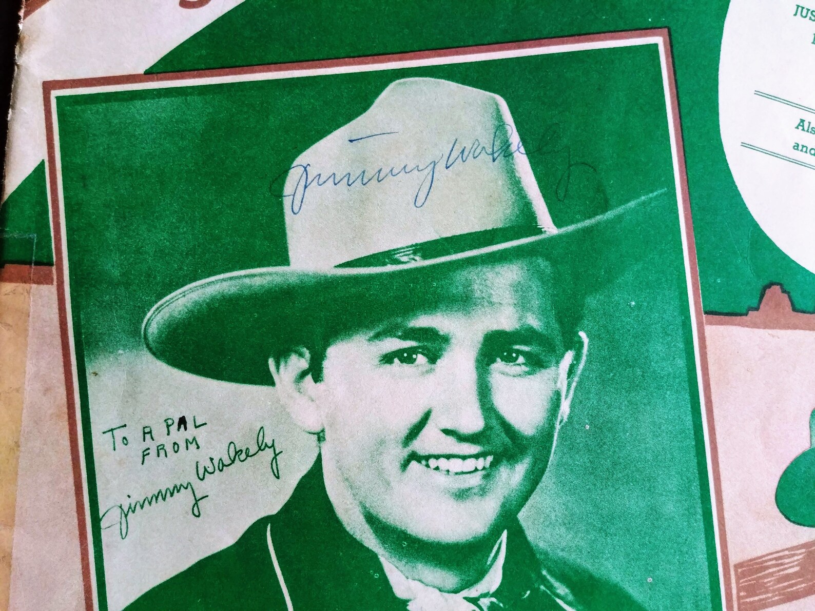 Autographed Jimmy Wakely Songs of the Range / 1946 edition / Etsy