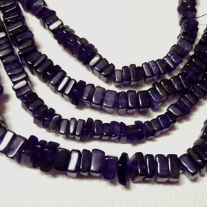 AAA Amethyst Heishi Beads: 5-7mm Gemstone Spacers, 16&quot; Strand