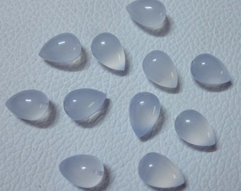 AAA Chalcedony Briolettes: 5 Matched Pairs, Top Drilled (8x12/10x14 mm)