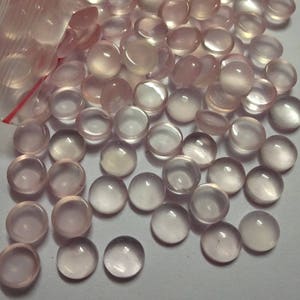 AAA Quality PINK Chalcedony cabochon,6 mm/ 8 mm/ 10mm ,smooth cabochon. tiny gems, Tiny Cab, Superb gems for Jewellery