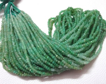 AAA Chrysoprase Faceted Rondelle Beads: 3mm, 13 Inch Strand