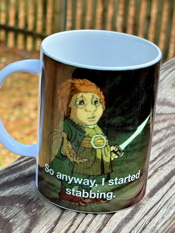 Stabby Hobbit mug