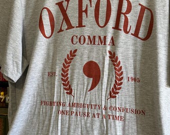 Oxford Comma Shirt