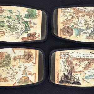 Middle Earth Maps Iron-on Patches