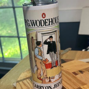 Carry On Jeeves stainless steel tumbler