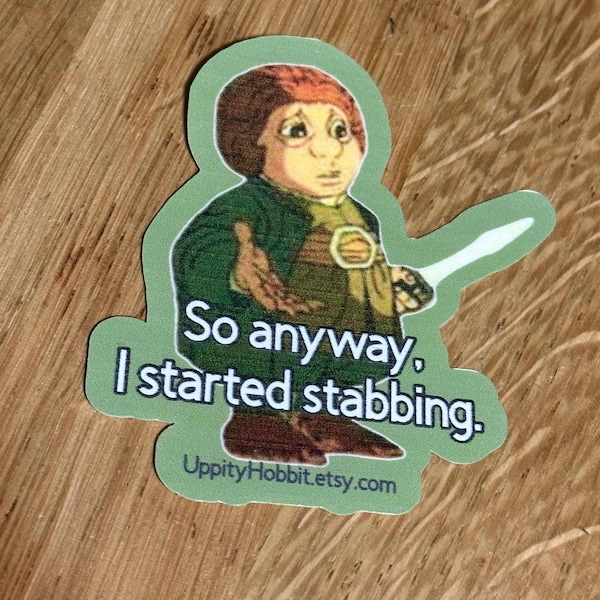 Stabby Hobbit Sticker