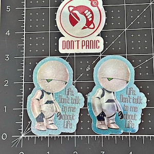 Hitchhiker’s Guide Metallic Sticker Set