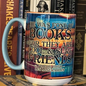 Fond of Books Victor Hugo mug
