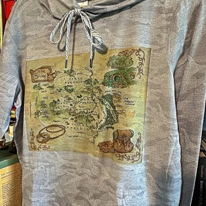 Shire Map Hoodie Size Medium