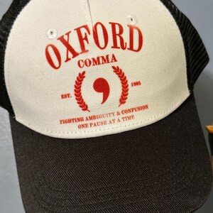 Oxford Comma Trucker Cap