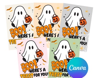 Tag modificabili per bomboniere di Halloween. Download istantaneo dei tag di Halloween. Tag regalo Boo. Tag di favore dolcetto o scherzetto. Etichette di Halloween stampabili