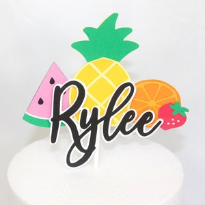 Twotti Frutti Cake Topper - Twotti Frutti Birthday - Twotti Frutti Birthday - Personalized Twotti Frutti Cake Topper - Fruit Cake Topper