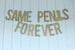 Same Penis Forever Banner – Same Penis Forever Glitter Banner – Bachelorette Party Banner – Bridal Shower Banner – Same Penis Forever Sign 