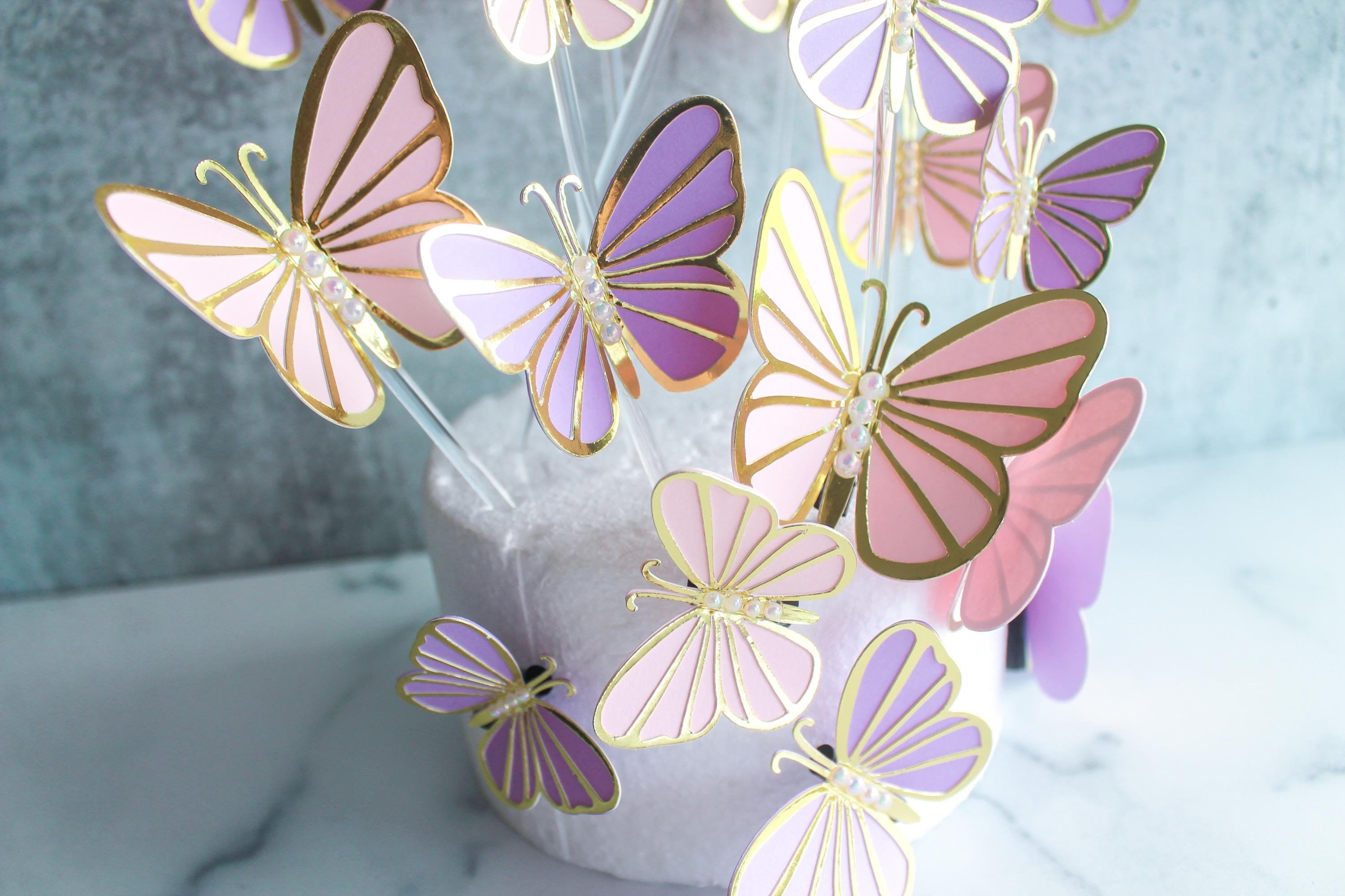 Butterfly Cutouts | Butterfly Decor | Butterfly Decorations | Butterfly Cake Topper | Butterfly Cake Topper For Baby Shower | Butterfly