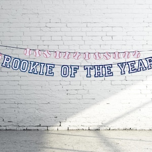 Rookie of the Year Banner | Baseball Concessions Banner | Baseball Birthday Decor | Baseball First Birthday Party | Baseball Banners