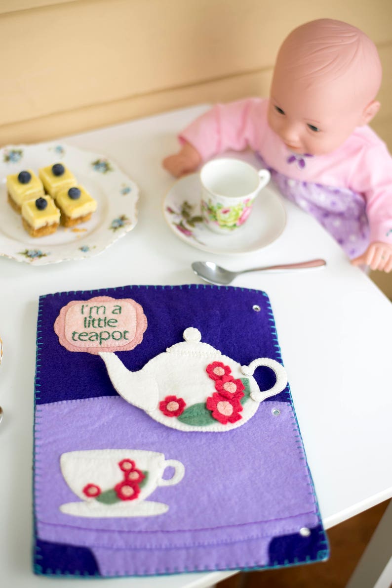 I'm A Little Teapot Felt Book Pattern PDF Etsy