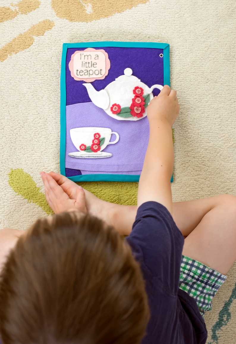 I'm A Little Teapot Felt Book Pattern PDF Etsy