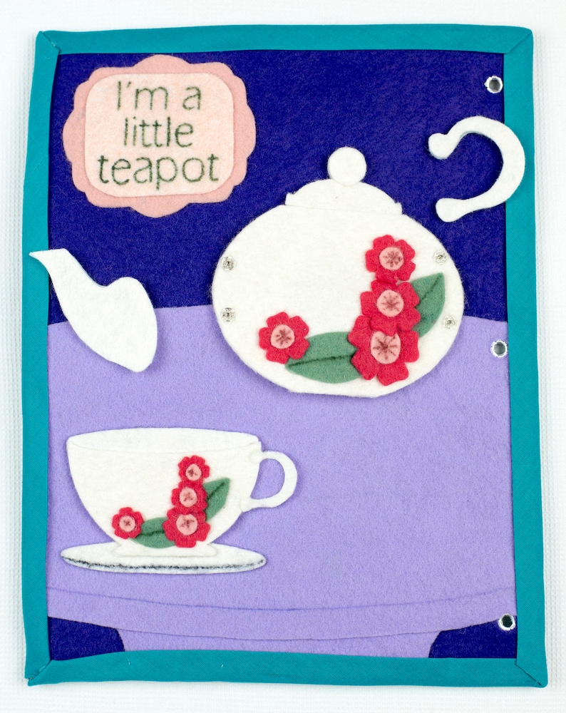 Buy I'm A Little Teapot Felt Book Pattern PDF Online in India Etsy