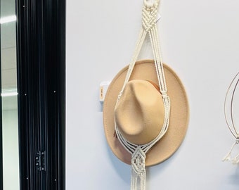 Hat Hanger | Macrame Hat Hanger | Hat Organizer | Boho Hat organizer