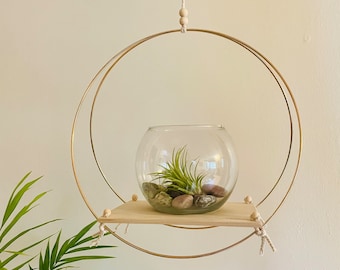 Modern Hanging Plant Shelf