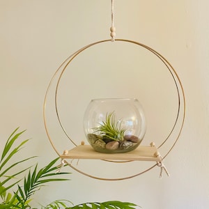 Modern Hanging Plant Shelf