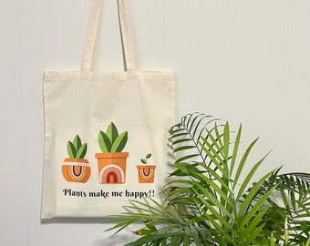 Tote / Tote de plantas / Bolsa de mercado / Bolsa de lona