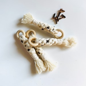 Air Freshener | Natural Bug Repellent | Macrame Air Freshener | Clove Air Freshness | Holiday Ornament