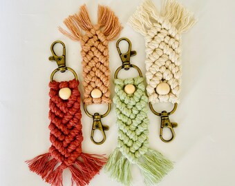 Llaveros Macrame / Llaveros Boho / Favores de Boda Boho / Regalos de Dama de Honor / Favores / Charms Macrame