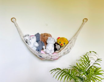 Toy Hammock | Macrame Hammock | Stuffed Animal Storage | Boho Storage