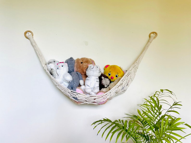 Toy Hammock Macrame Hammock Stuffed Animal Storage Boho Etsy