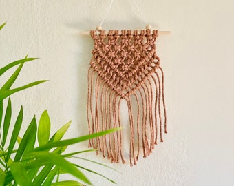 Mini tapices de macramé / Arte texturizado / Diseños boho