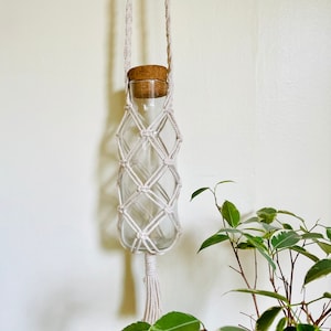 Macrame Bottle Bag | Bottle Holder | Water Bottle Bag | Macrame Tote | Boho Bag | Eco Friendly Gift