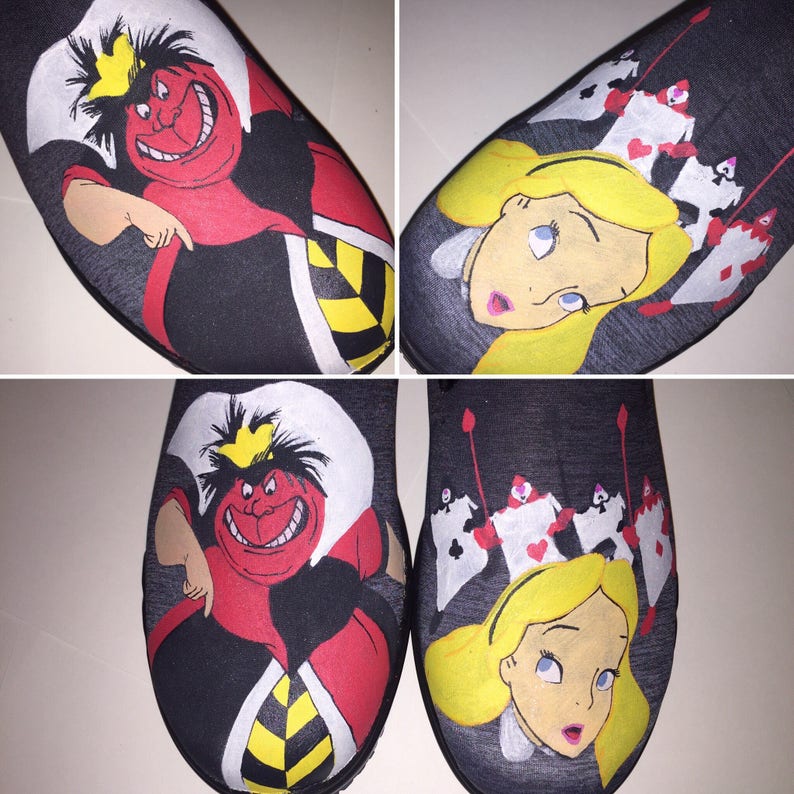 Alice in Wonderland Handpainted Shoes