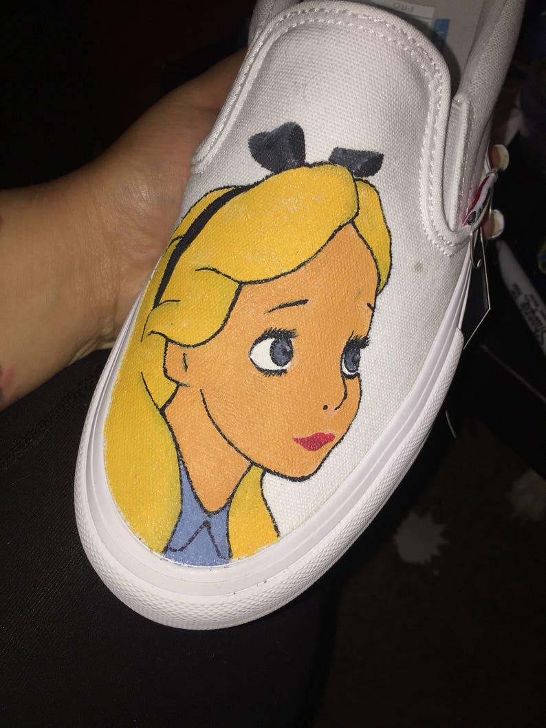 Alice in Wonderland Handpainted Shoes