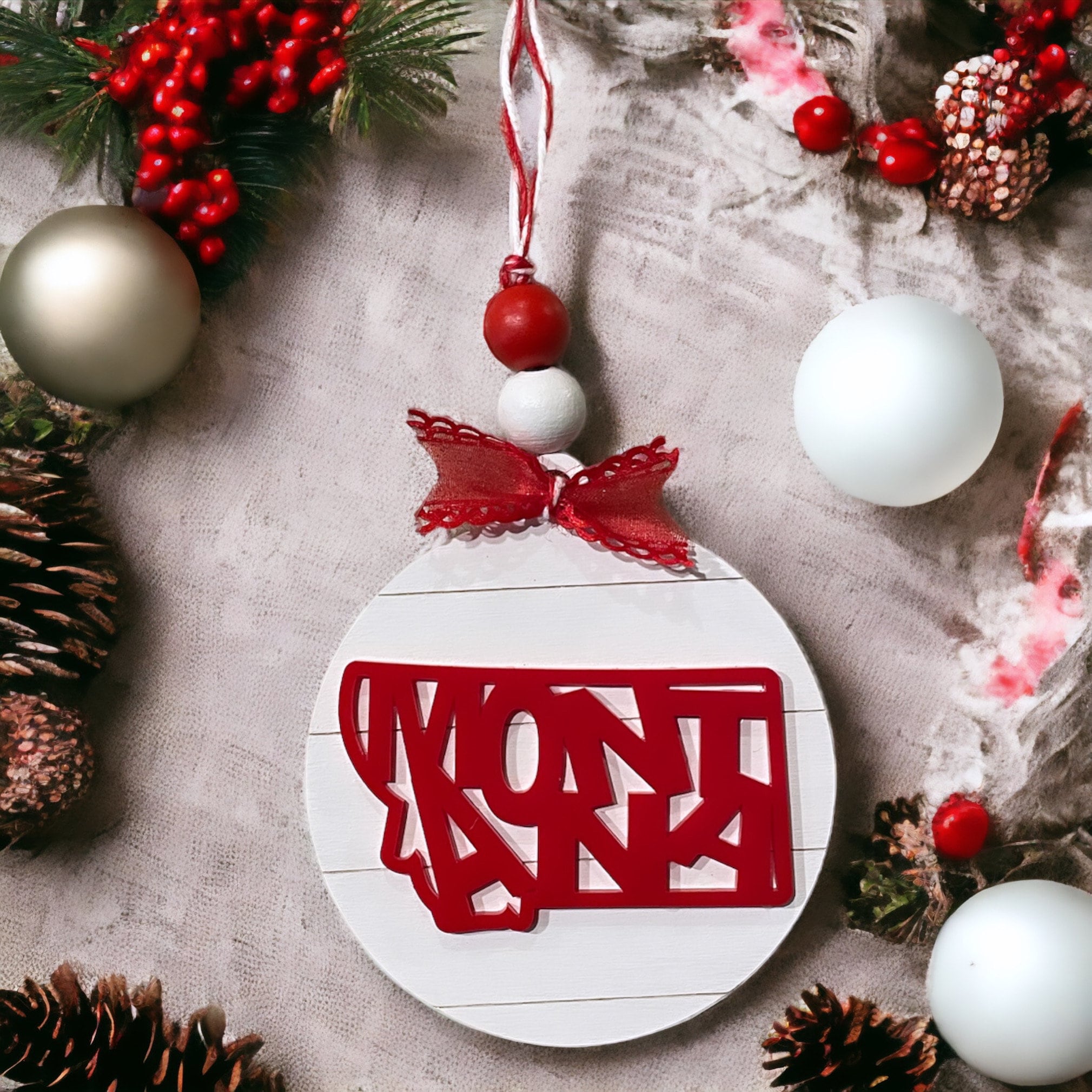 Montana Christmas Ornament: Locally Made! - Etsy