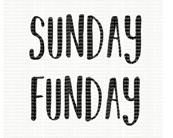 Söndagars Funday SVG, skärfil, vinylfil, svg, svg-fil, Cricut, söndags funday, söndag, funday, söndags funday nedladdning, ladda ner, cameo