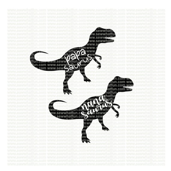 Download Nana Papa Dinosaur Svg Cutting File Vinyl File Svg Etsy