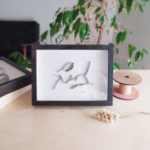 Quadro Bacio D'Amore Design Minimal per Arredamento Casa