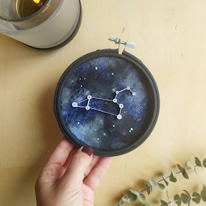 Costellazione Leone / Cielo notturno / Quadro stellare arte quilling / Regalo Segno Zodiacale / Regalo Natale / Regalo Compleanno/ Leo