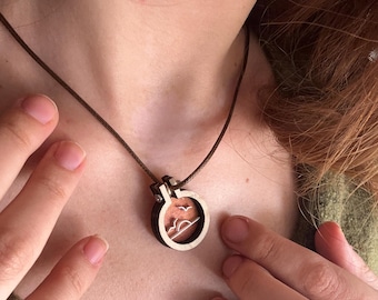 Necklace with a small Strawberry Pendant