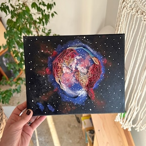 Tela Nebulosa Manubrio, Quadro Dipinto a Mano, Dipinto su Tela, Quilling Art 3D, Cielo Stellato,Idea regalo per lui/lei ,San Valentino