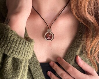 Necklace with a small Strawberry Pendant