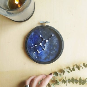 Costellazione Vergine / Cielo notturno / Quadro stellare arte quilling / Regalo Segno Zodiacale / Regalo Natale / Regalo Compleanno/ Virgo