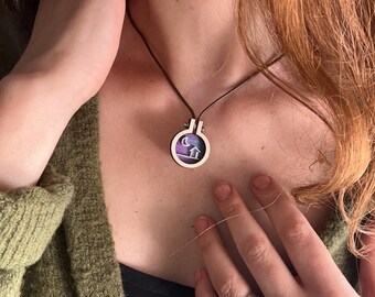 Necklace with a small Strawberry Pendant