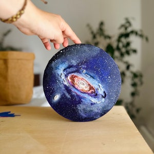 Tela Galassia Andromeda, Quadro Dipinto a Mano, Dipinto su Tela, Quilling Art 3D, Cielo Stellato,Idea regalo per lui/lei, Astronomia